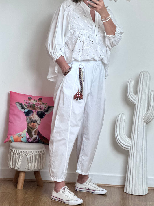 Pantalon blanc balloon TU 36/42