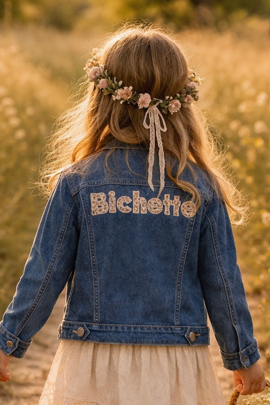 Blouson jeans bichette enfants du 2 au 16 ans