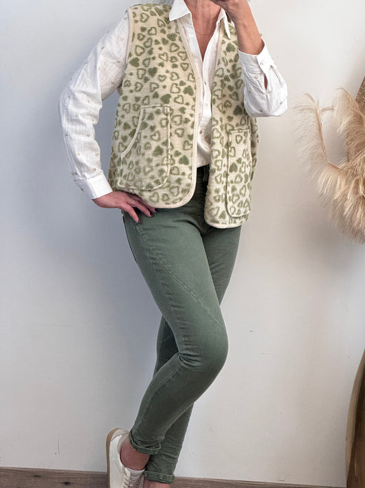 Pantalon jeans skinny kaki