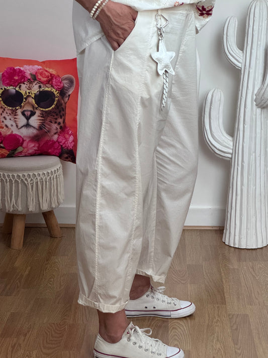 Pantalon crème balloon TU 36/42