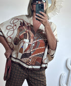 Blouse horse beige