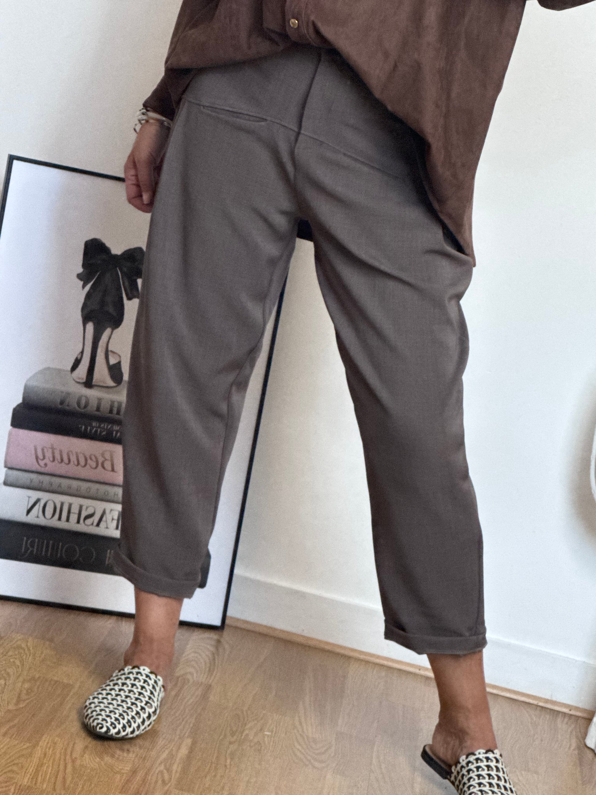 Pantalon Gabriel taupe TU 36/42