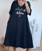 Robe teeshirt noire jolie forme