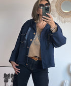 Veste casuel gold marine