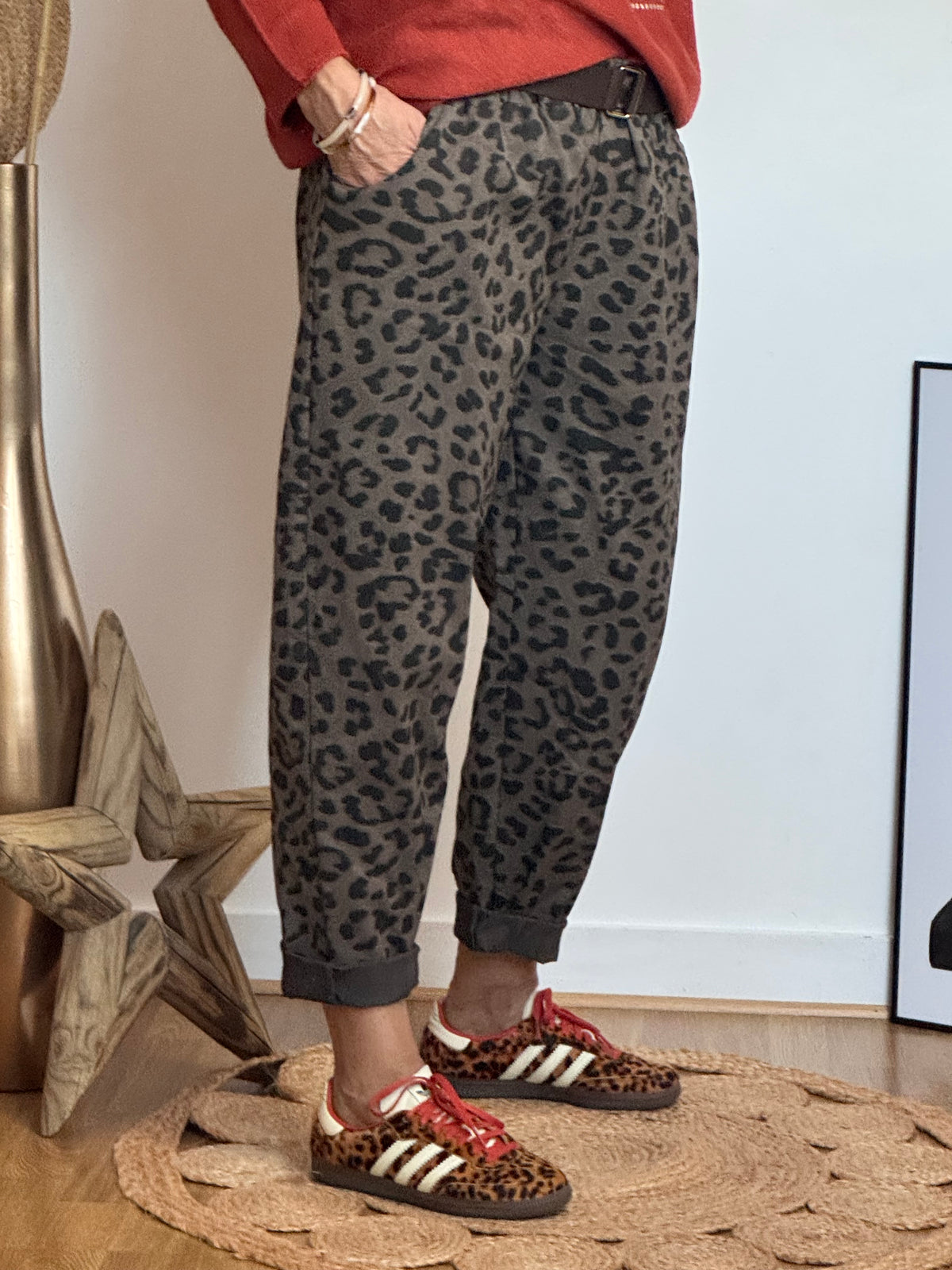 Pantalon Léo taupe TU 40/48