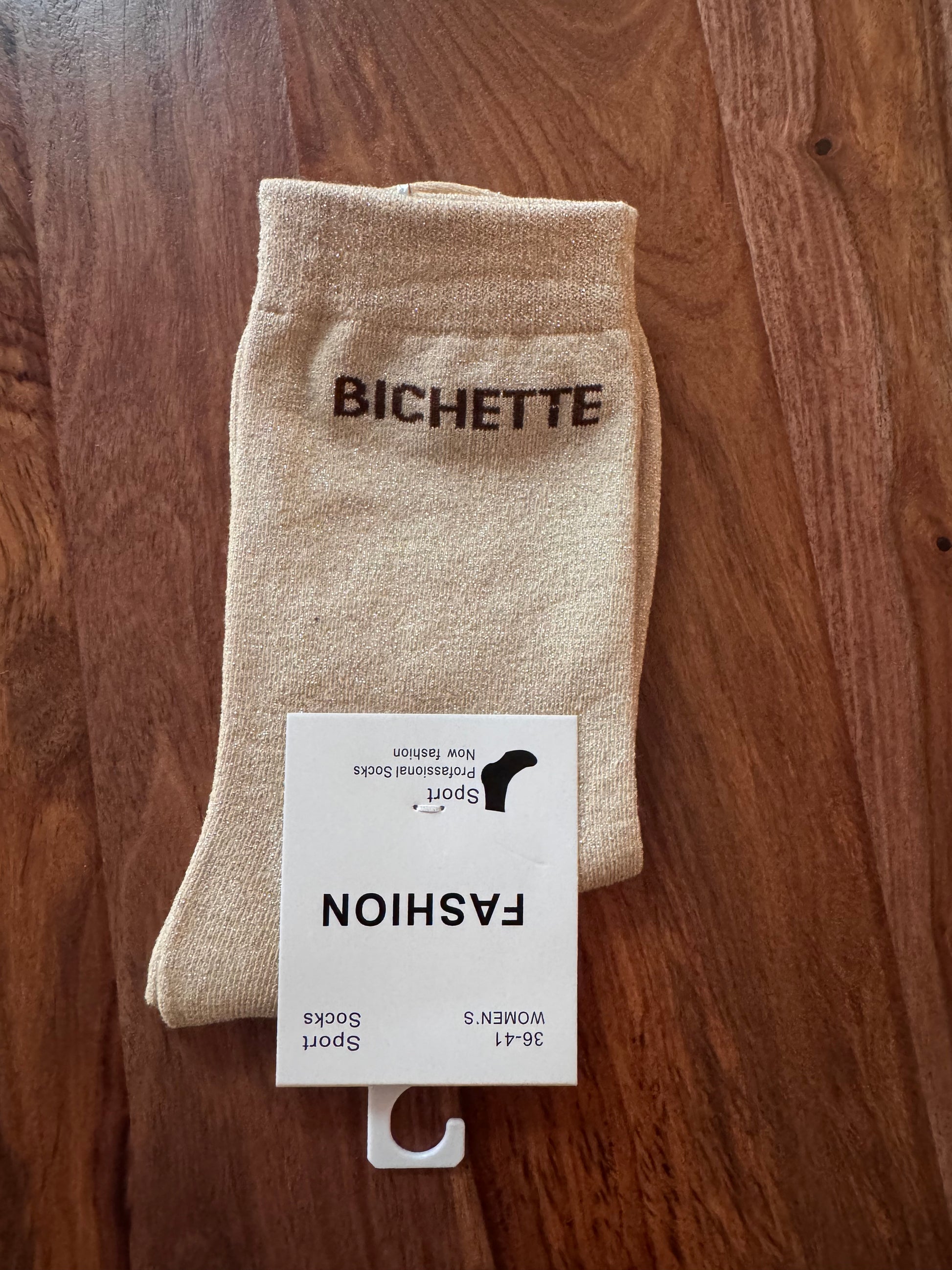 Chaussettes cœur brillantes 36/41