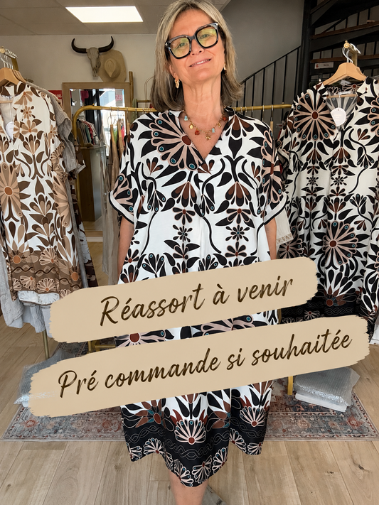 Robe Emma version longue noire TU 40/48