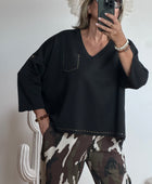 Pull noir rivets