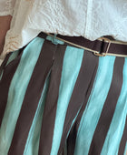 Short rayé marron/vert TU 42/48