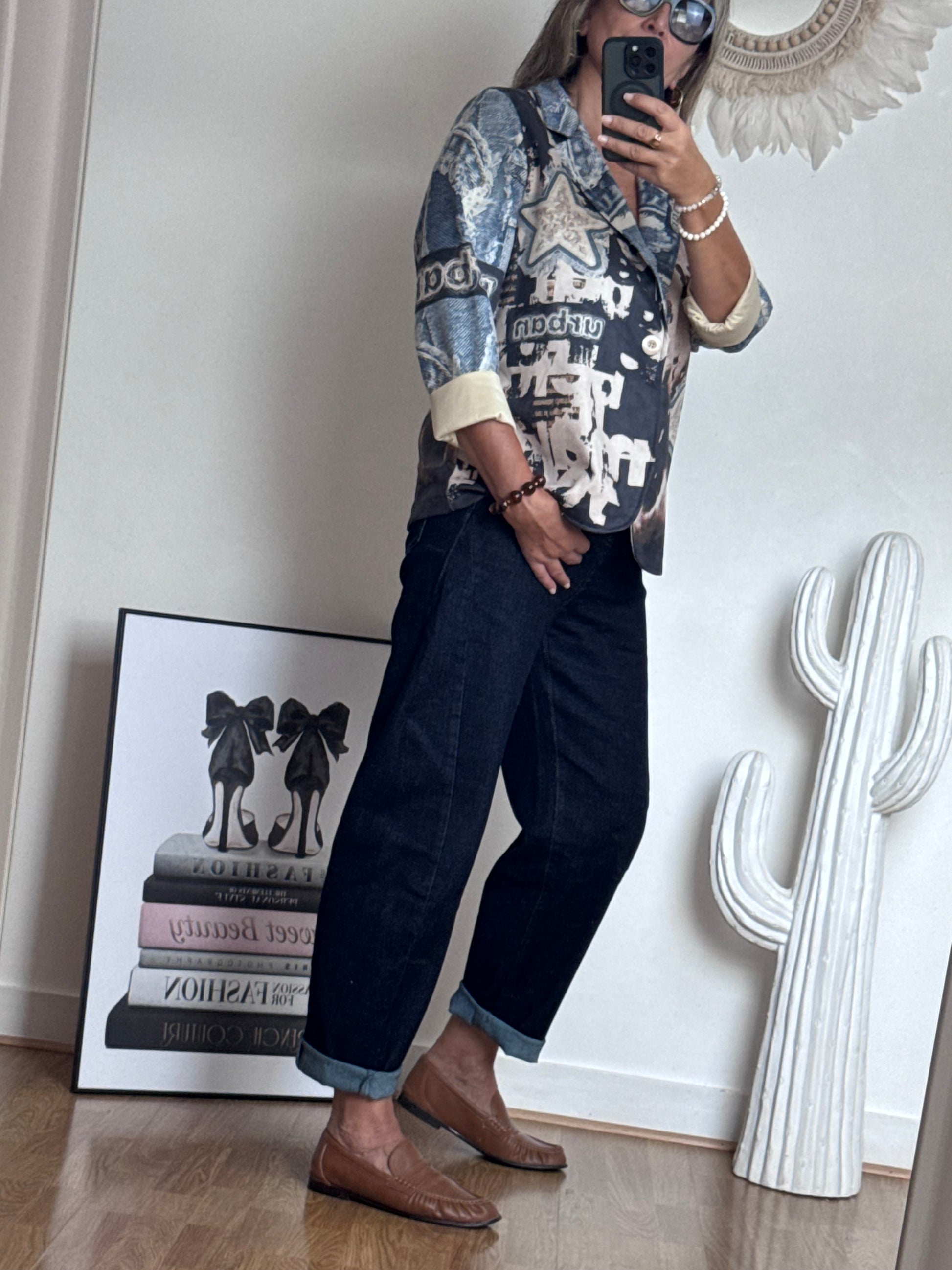Jeans ballon brut