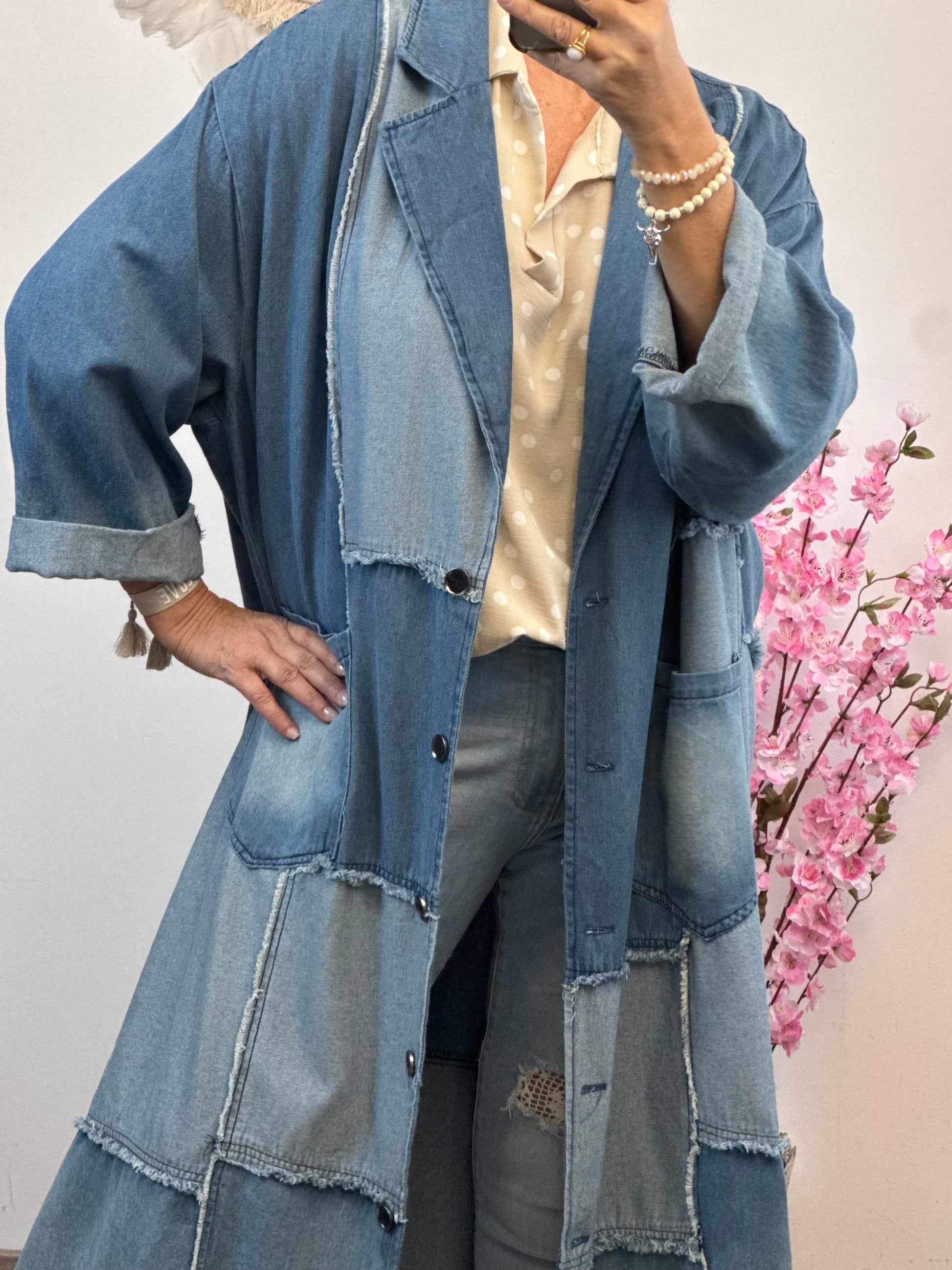 Manteau oversize multi jeans TU 40/48