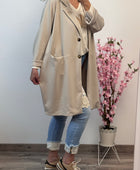 Veste longue casuel beige TU 46/52