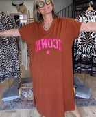 Robe teeshirt terracotta iconic