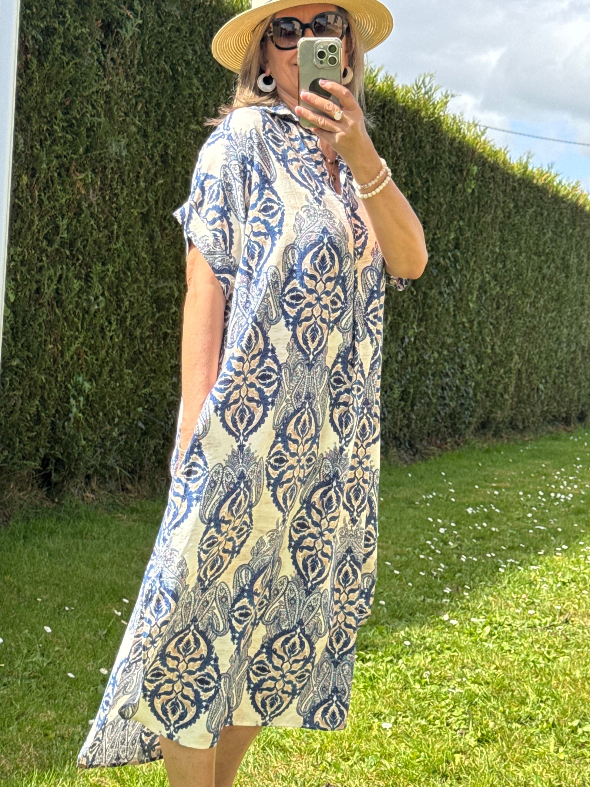 Robe Mila bleu marine TU 44/48