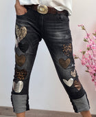 Jeans noir cœur 🤎 taillé