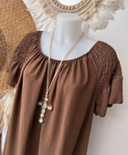 Robe Clara marron TU 42/48