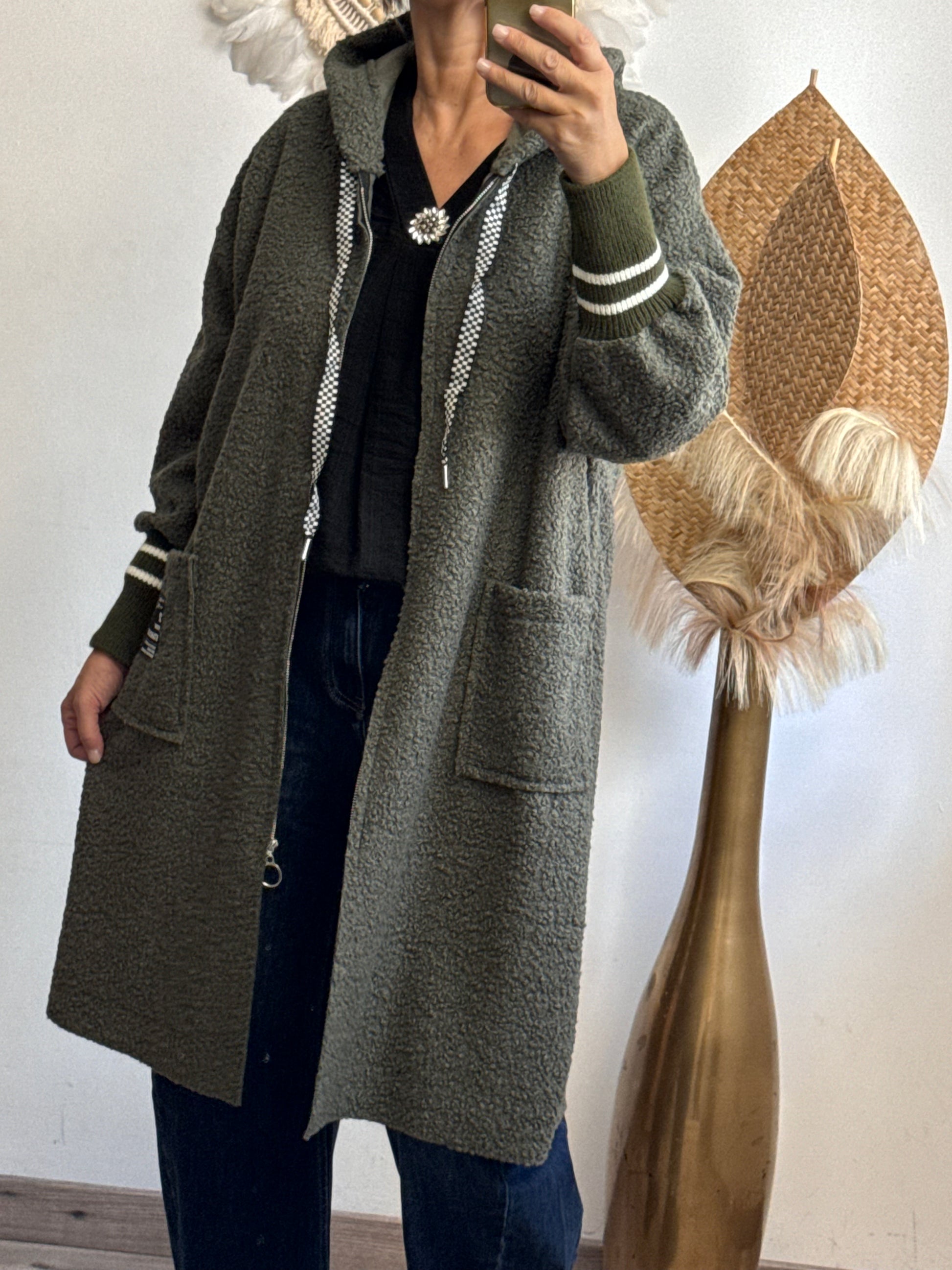 Manteau Octave kaki
