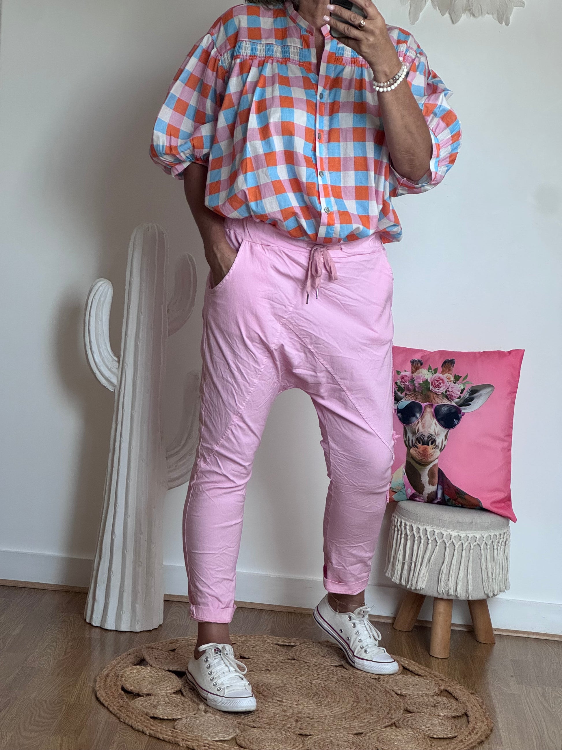 Pantalon saroual rose OK!