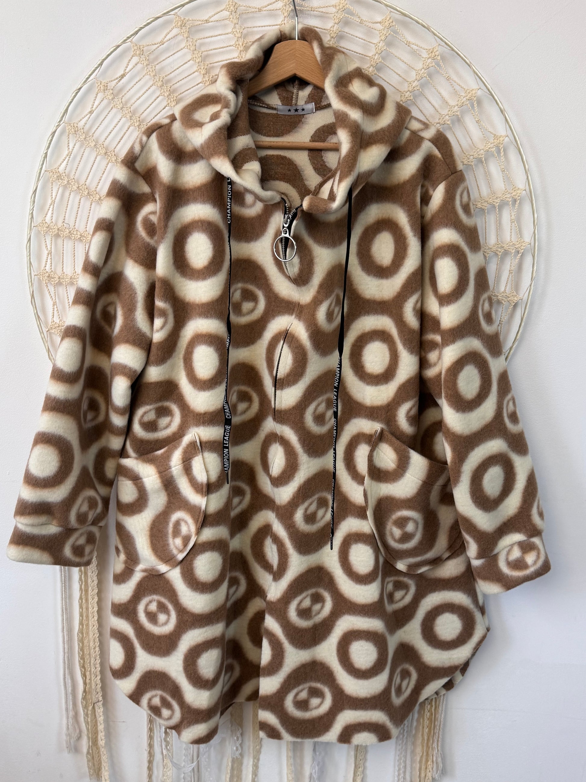 Manteau beige et crème TU 42/50