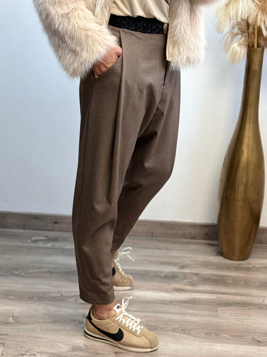 Pantalon saroual marron