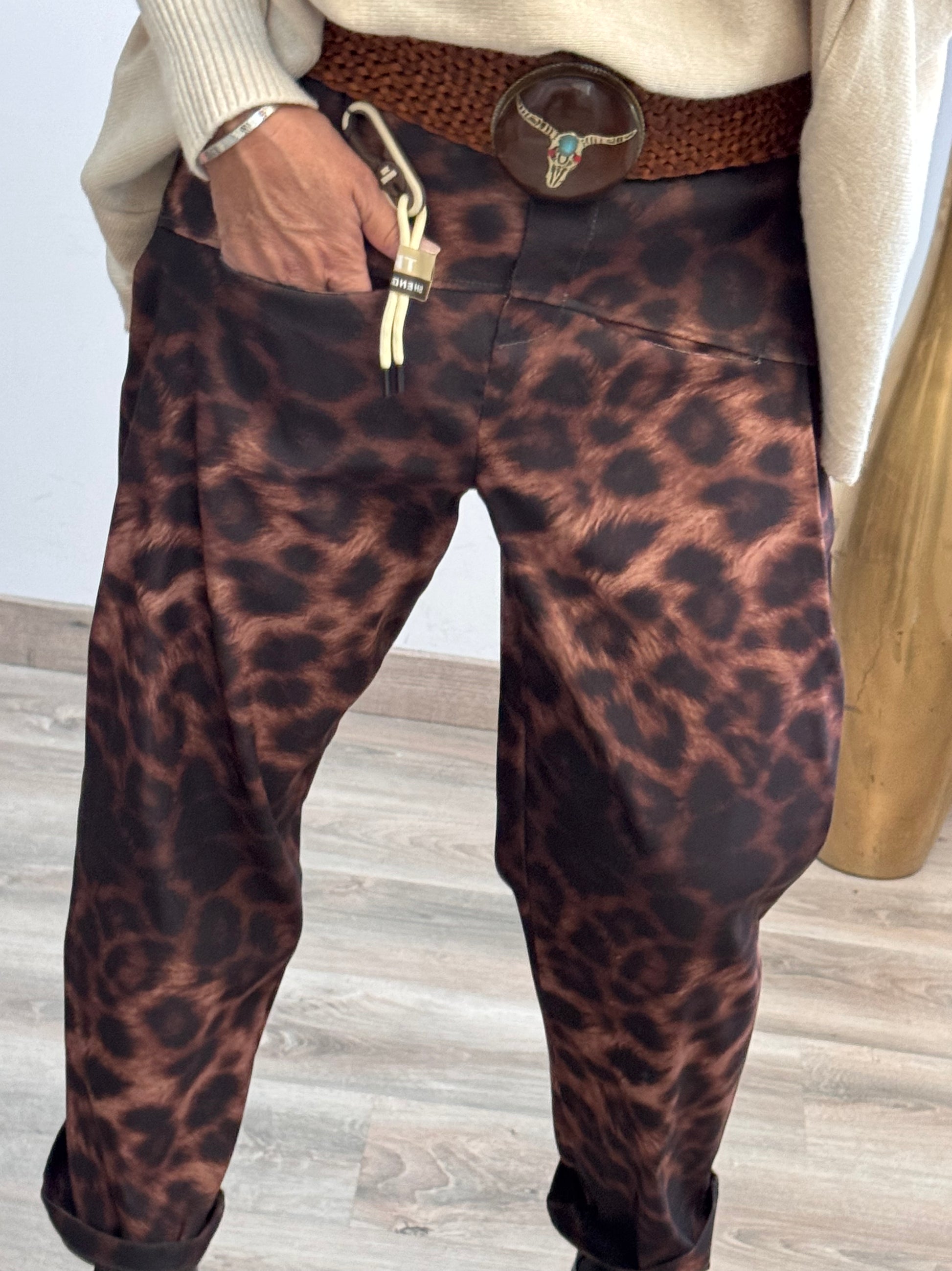 Pantalon Léo foncé