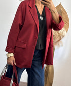 Blazer casuel bordeaux