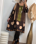 Robé Clothilde vert/marron