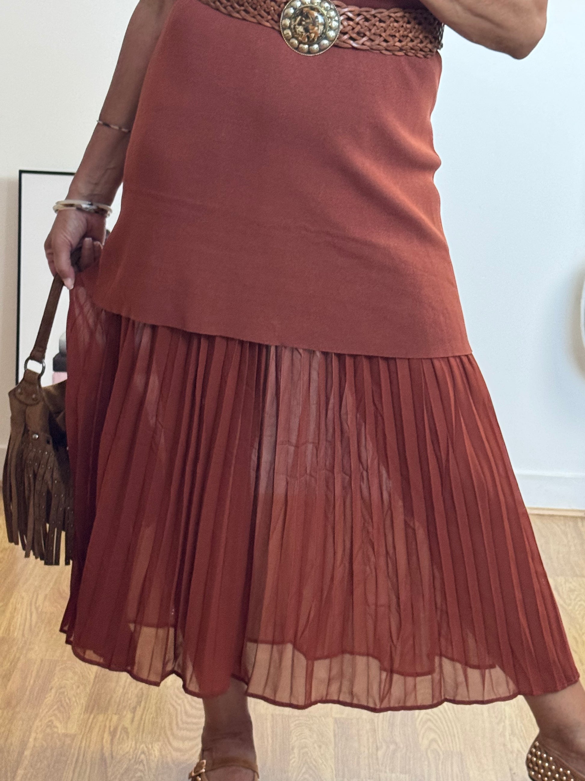 Robe Capucine terracotta