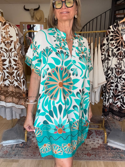 Robe Emma turquoise