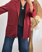 Blazer casuel bordeaux