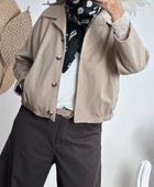 Veste courte beige