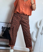 Pantalon confort Léo terracotta TU 38/46