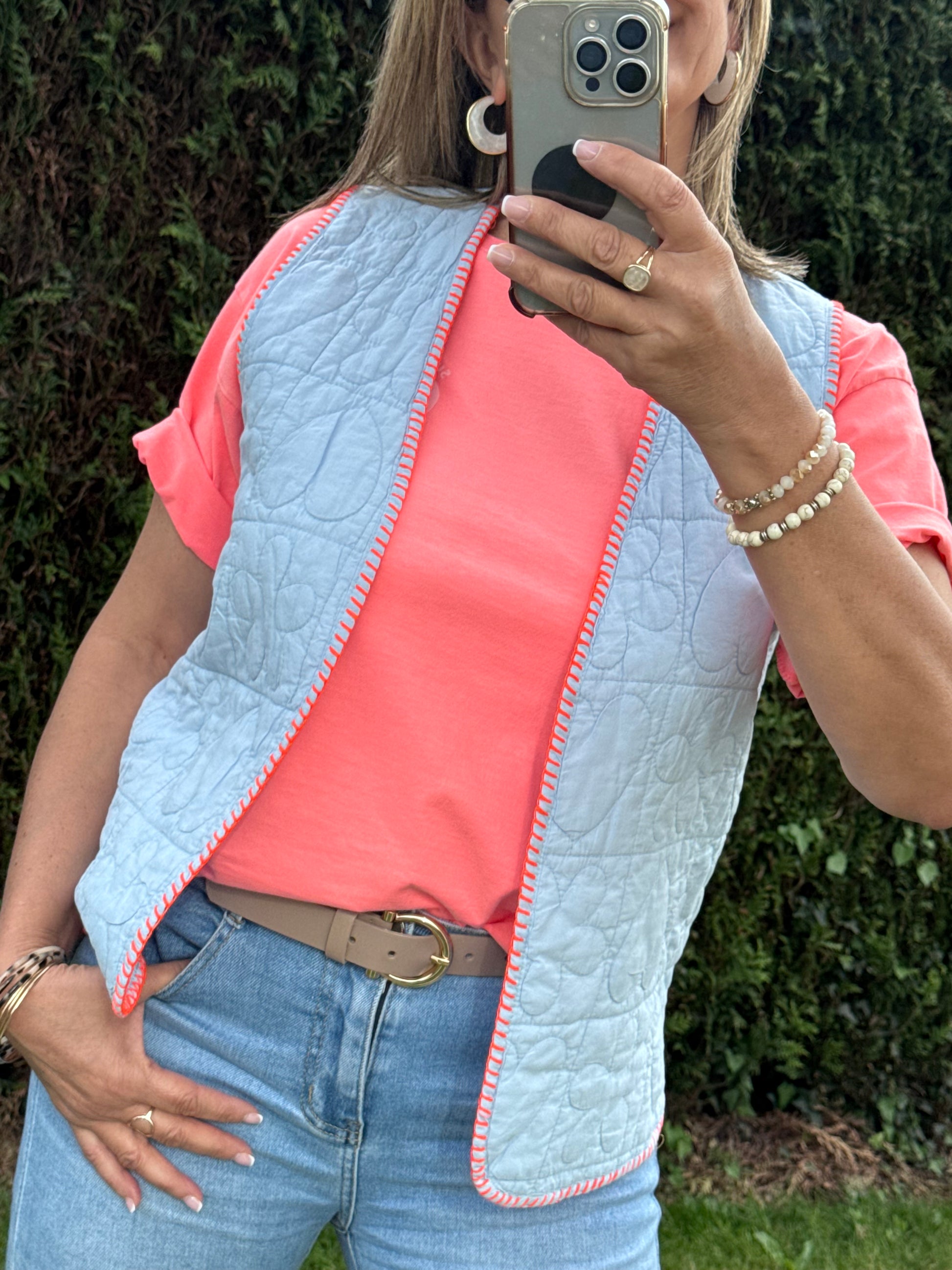 Gilet matelassé bleu