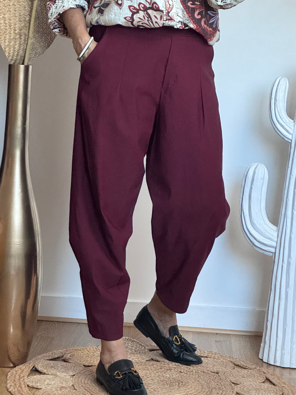Pantalon Alexis Bordeaux