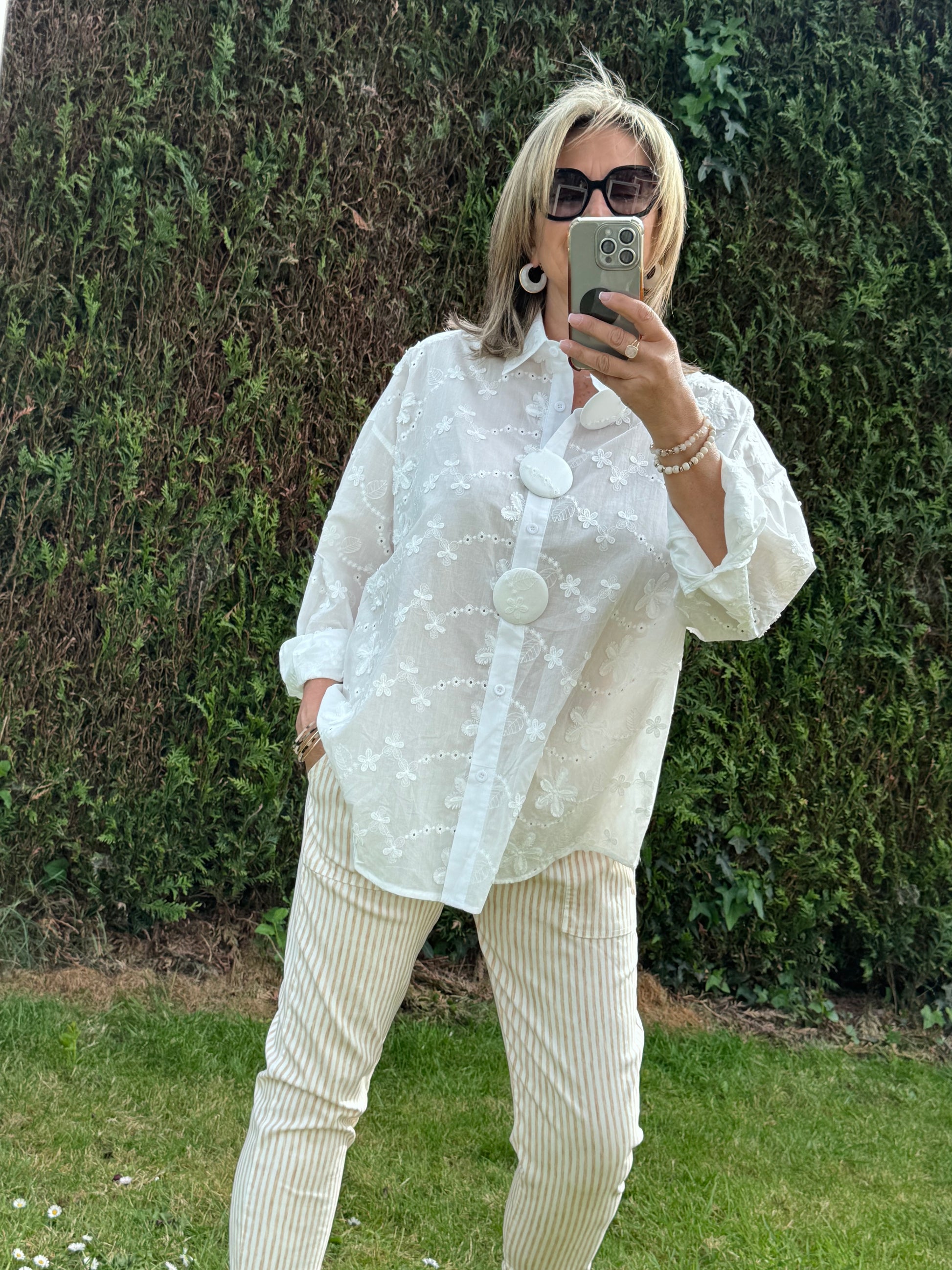 Chemise Nina broderie blanche