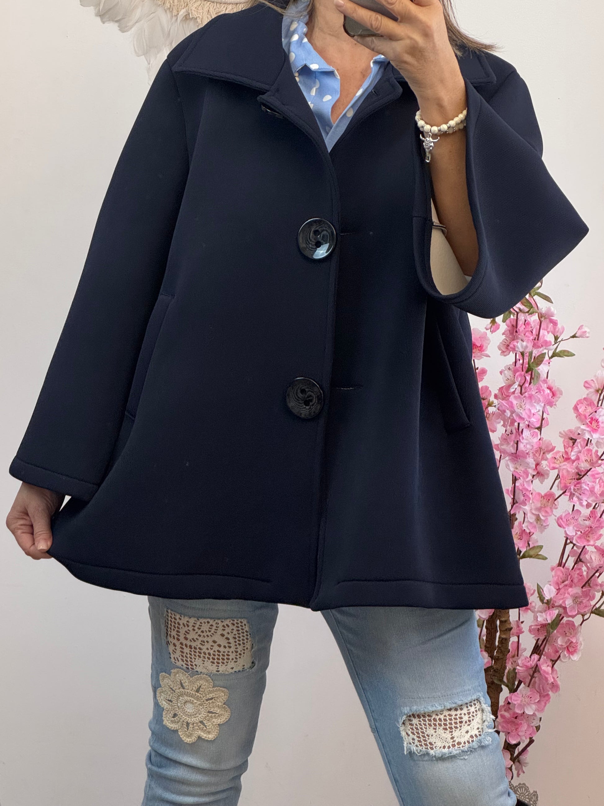 Veste évasée marine TU 42/48