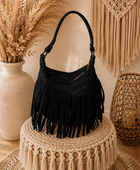 Sac boule bohème noir