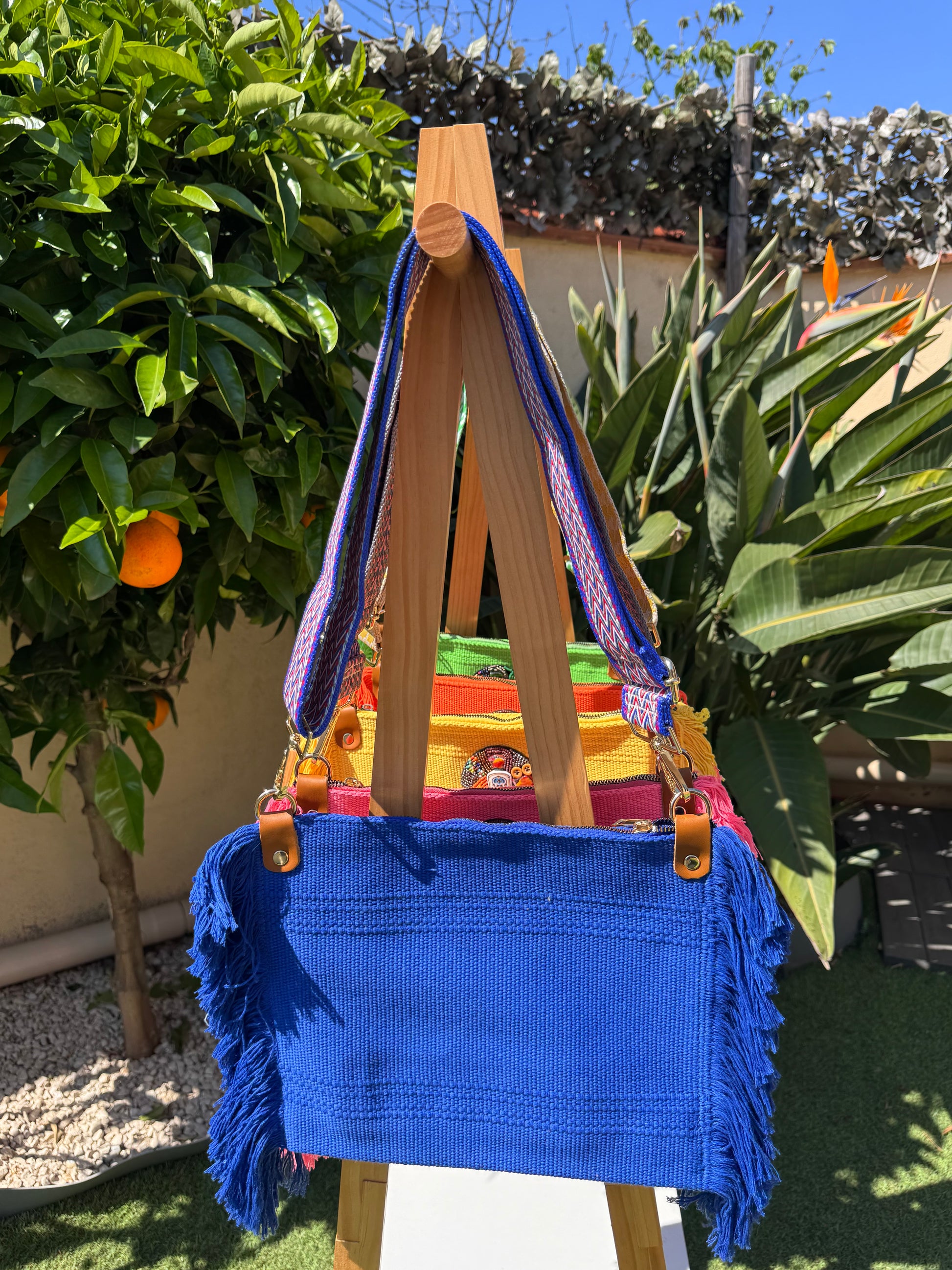 Sac bohème bleu