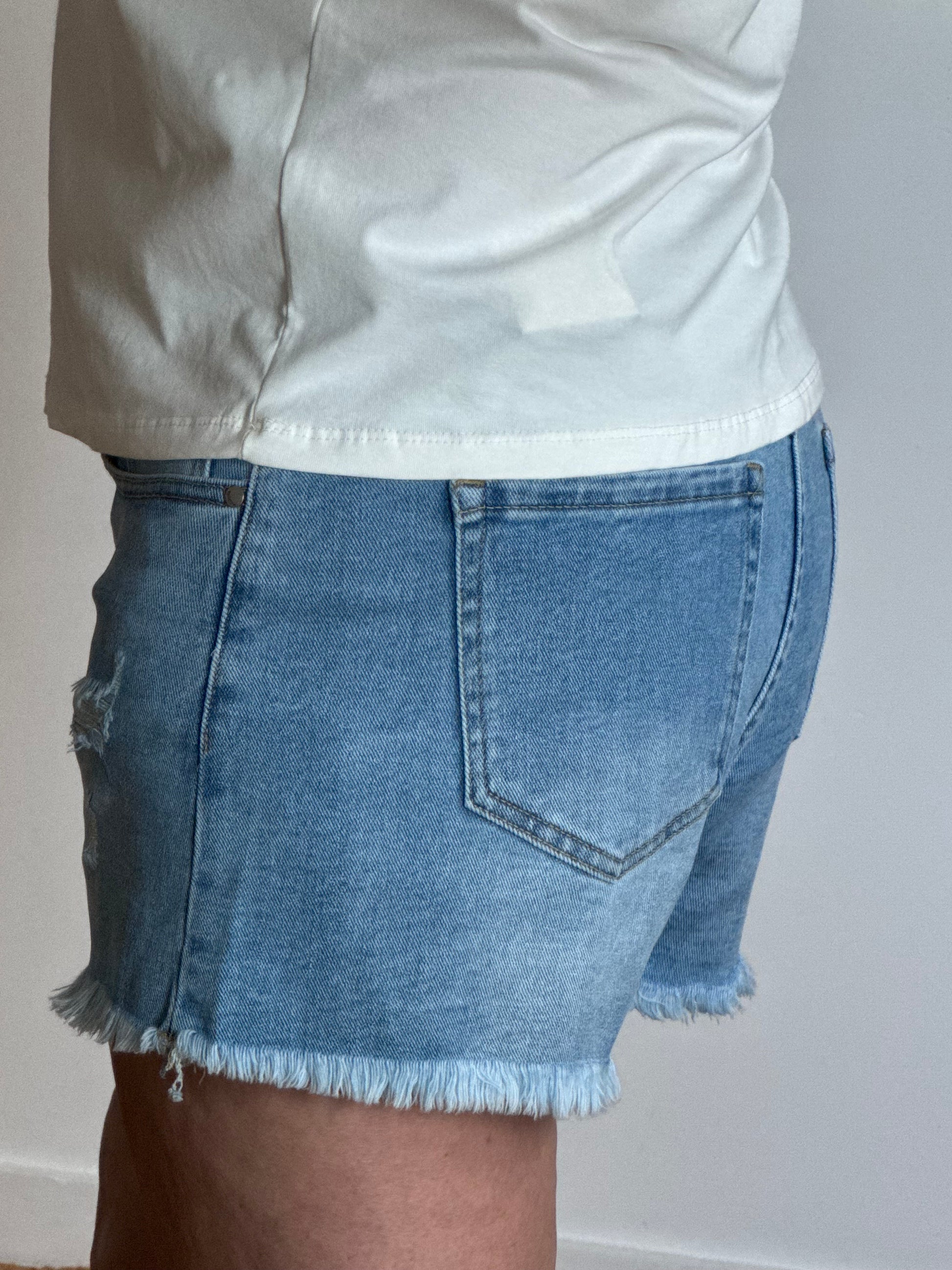 Short en jeans
