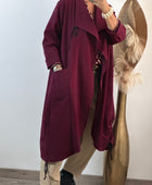 Manteau Arthur lie de vin