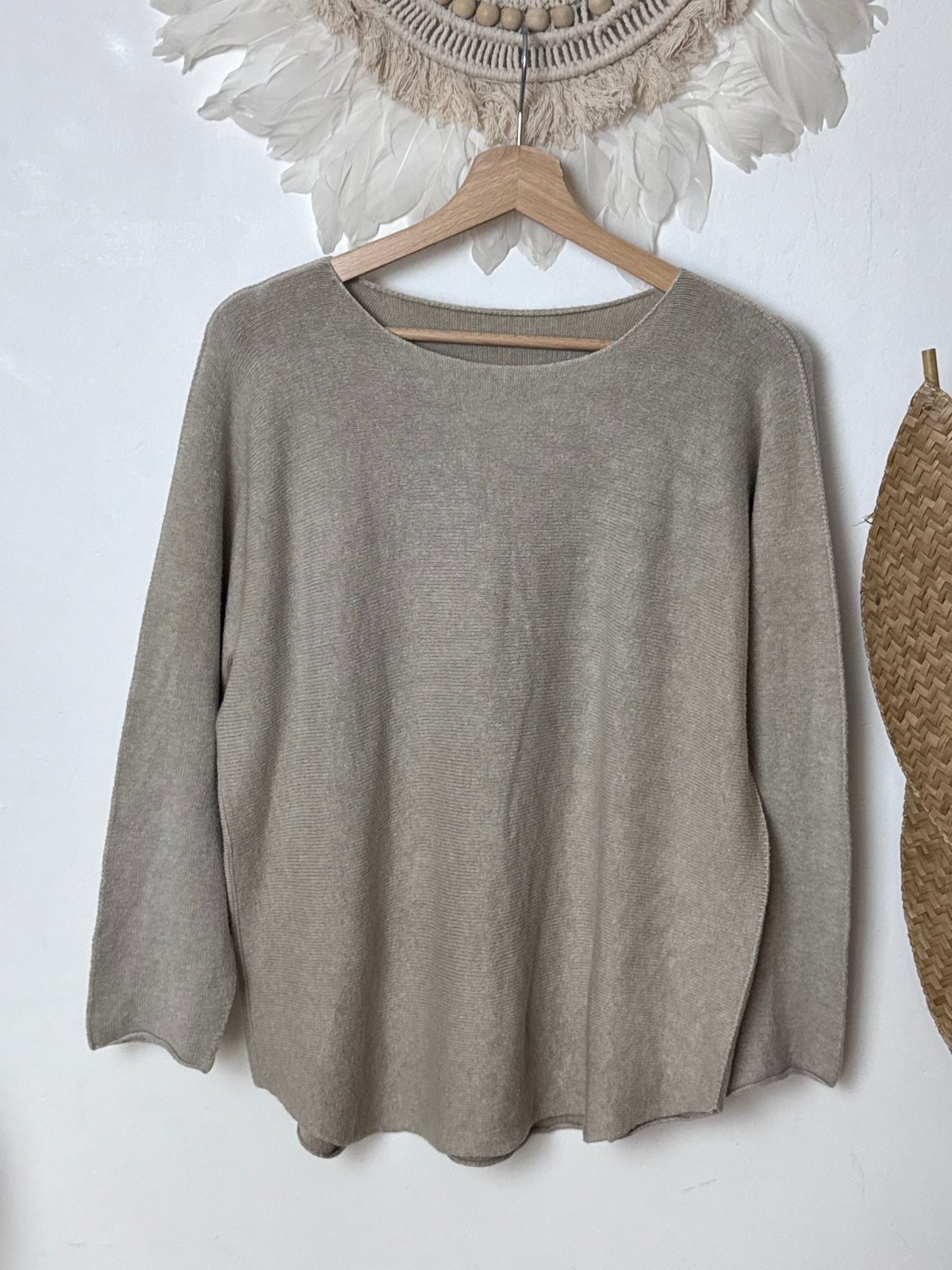 Pull maille col rond