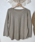 Pull maille col rond
