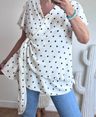 Blouse pois blanche TU 44/50