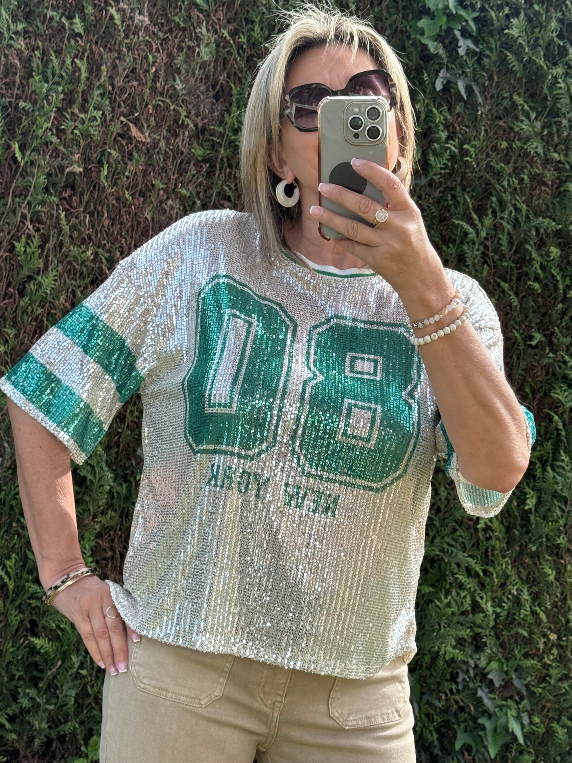 Teeshirt sequins 80 New York