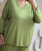 Ensemble cocooning vert pistache