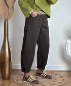 Pantalon balloon marron