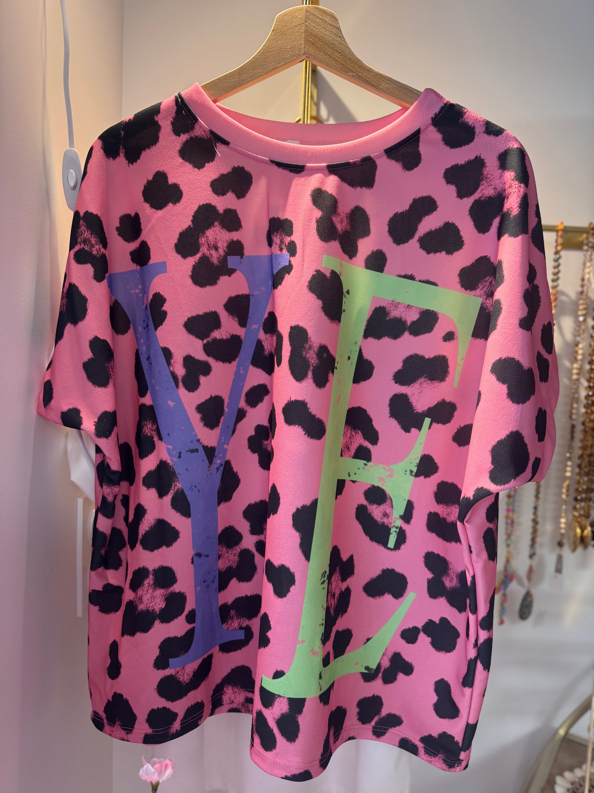 Teeshirt Léo Yeah fuchsia