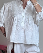 Blouse broderie blanche TU 38/48