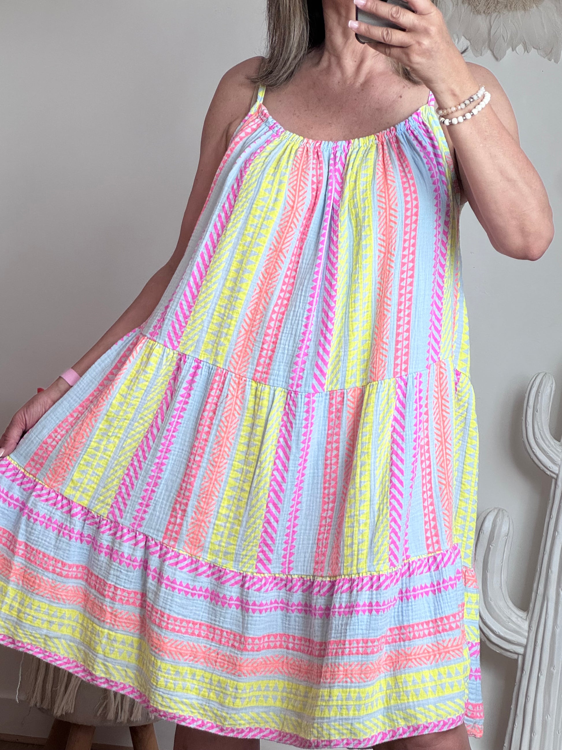 Robe d’été fond bleu