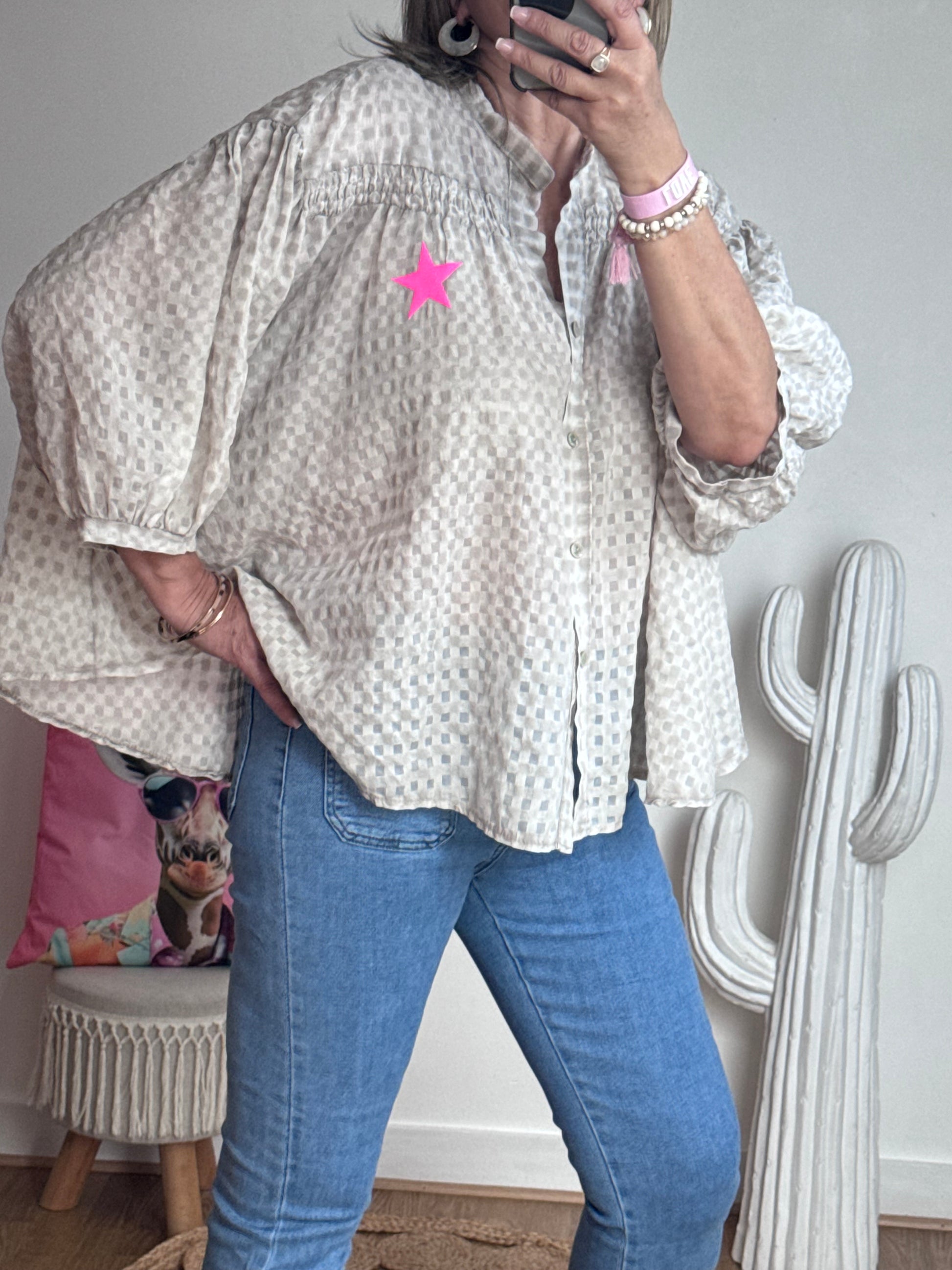 Chemise iconic beige